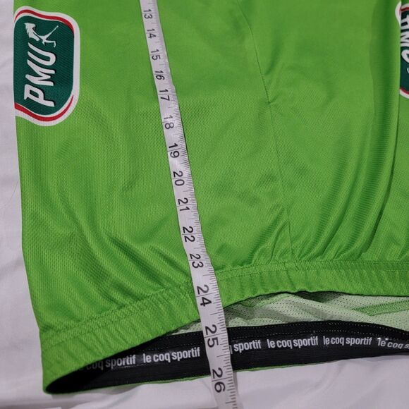 Le Coq Sportif Cycling Jersey Size Large Le Tour France 100 Green Maillot Vert - Picture 5 of 7